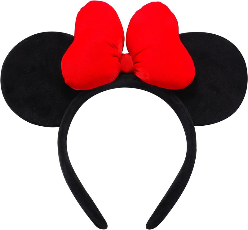 ODOCARE Store Handmade Mouse Ears Headband for Women and Ladies, Polka Dot Bow Minnie Ears Costume Accessories - Image 1